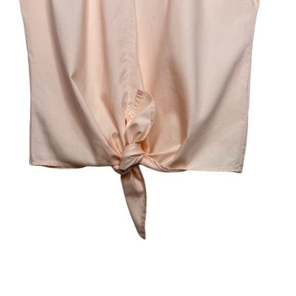 J. Crew Women’s Peach Button & Tie Top Sz S - Picture 2 of 9